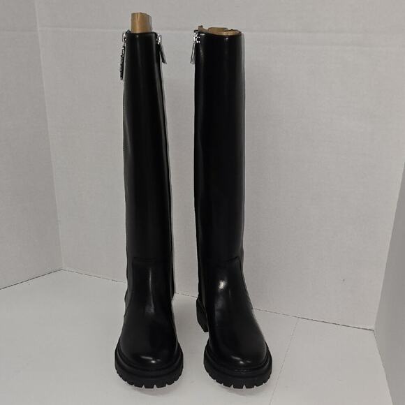 Michael Kors Carmen Leather Riding Boot 2.5in Heel Womens Size 11M - Picture 4 of 12
